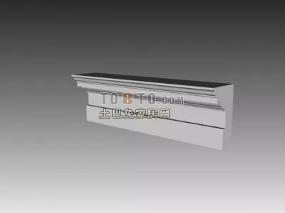 Corner Molding Component 3d model Corner Molding Component 3d model