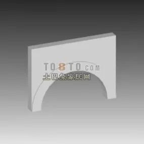 Arc Wall Decoration Simple Style 3d model