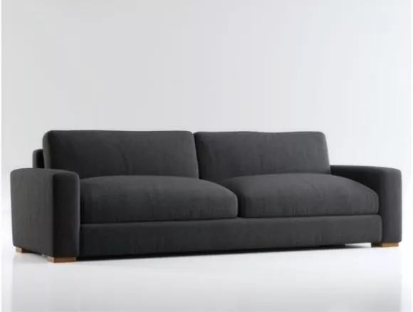 Grey Fabric Sofa For Living Room 3d model Grey Fabric Sofa For Living Room 3d model