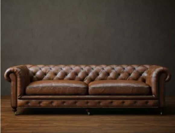 Chesterfield Leather Sofa 3d model Chesterfield Leather Sofa 3d model