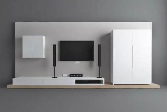 Bookshelf Speaker With Stand 3d model