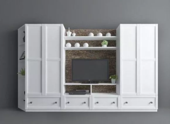 Apartment Tv Wall Cabinet 3d model Apartment Tv Wall Cabinet 3d model