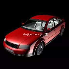 Mazda Red Sedan Car 3d model