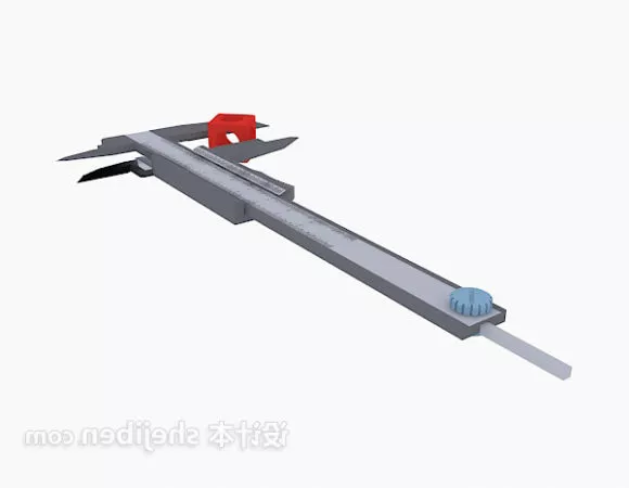 Mechanical Ruller Tool 3d model Mechanical Ruller Tool 3d model