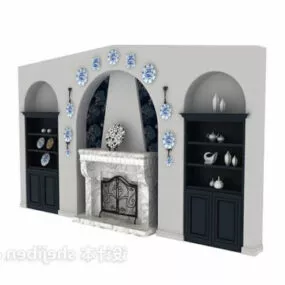 Mediterranean Tv Wall 3d model
