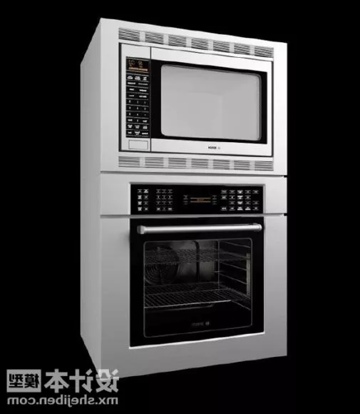 Kitchen Vintage Microwave 3d model Kitchen Vintage Microwave 3d model