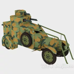 Military Chariot Vehicle 3d model