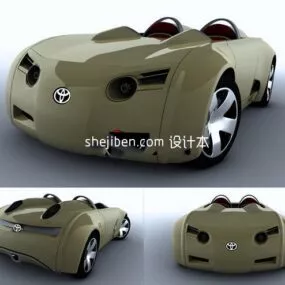 Mini Convertible Toyota Car 3d model