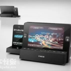 Mobile Phone With Stand 3d model
