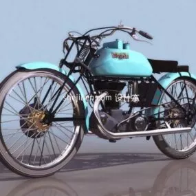 Motorcycle Antique Style 3d model