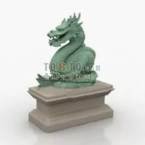 Chinese Gem Stamp 3d model