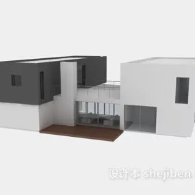 Modern European Villa Building House 3d model