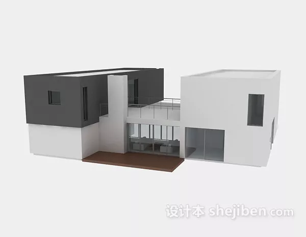 Wood House On Tree In Jungle 3d model