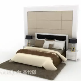 Modern Ikea Bed 3d model