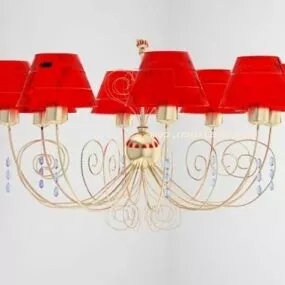 Classic Gold Ikea Chandelier 3d model