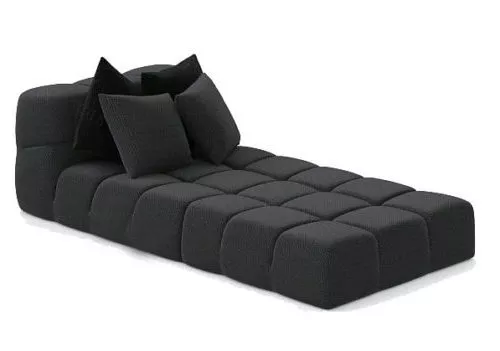 Modern Black Lounge Sofa 3d model Modern Black Lounge Sofa 3d model
