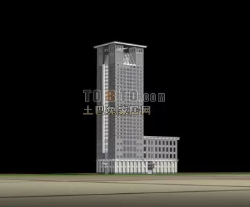 High Rise Building Mixed Use Office 3d model High Rise Building Mixed Use Office 3d model