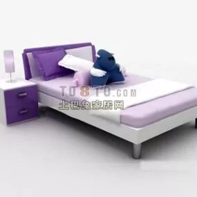 Modern Children Bed Furniture 3d model