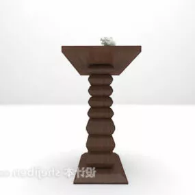 Modern Decorative Rack Wooden 3d model