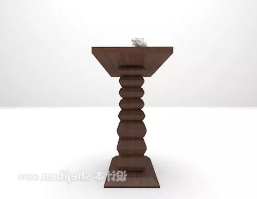 Wall Rack With Shelf 3d model