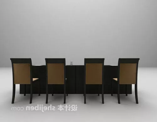 Modern Desk Table And Chair 3d model Modern Desk Table And Chair 3d model