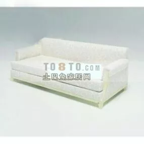 Modern White Sofa Upholstery 3d model