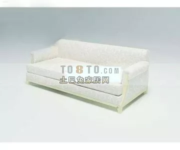 Smooth Edge Upholstered Sofa Massas 3d model
