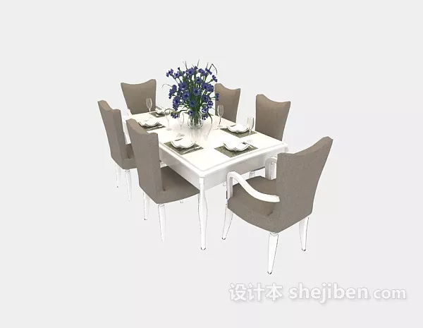 Work Table Modernism Style 3d model