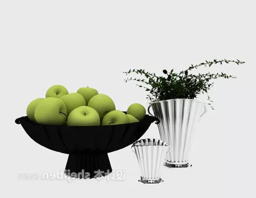 Single Peach Fruit 3d model