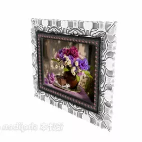 Wall Painting Carving Frame 3d model