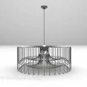 Modern Iron Chandelier 3d model