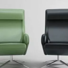 Modern Leather Seat 3d model