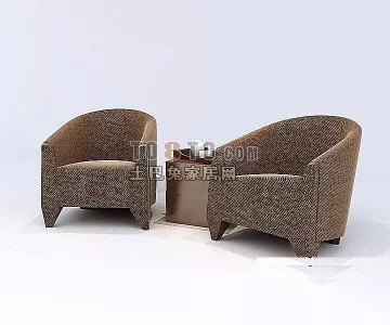 Sofa Strip Pattern Finish 3d model