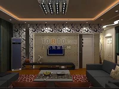 Great Room Windows 3d model