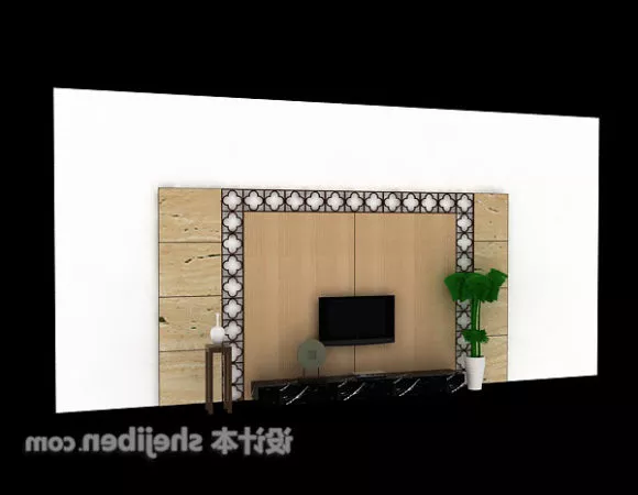 Old Analog Tv 3d model