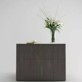 Modern Minimalist Bedside Table 3d model