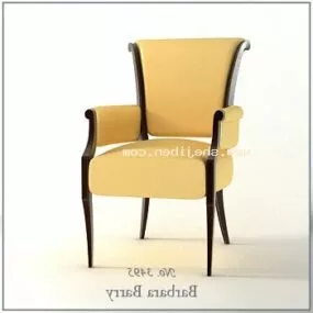 Elegant Yellow Sofa Armchair 3d model