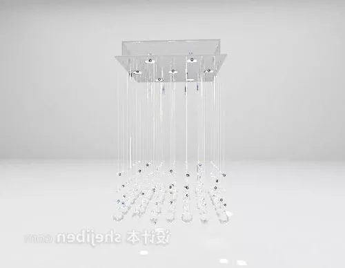 Modern Minimalist Crystal Chandelier 3d model Modern Minimalist Crystal Chandelier 3d model
