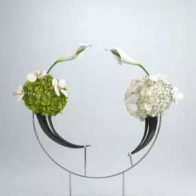 Modern Floral Ornament 3d model