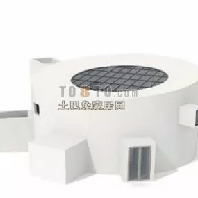 Simple Villa Modernism Architecture Building 3d model