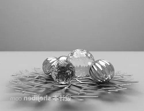 Modern Stainless Steel Ornament 3d model Modern Stainless Steel Ornament 3d model
