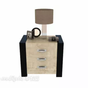 Modern Style Bedside Table 3d model