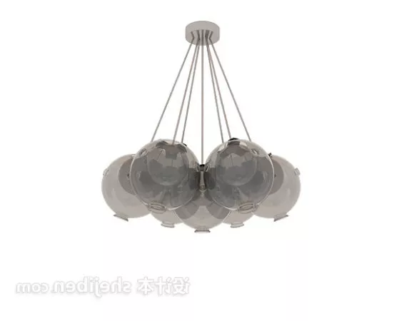 Chandelier With Classic Shade 3d model