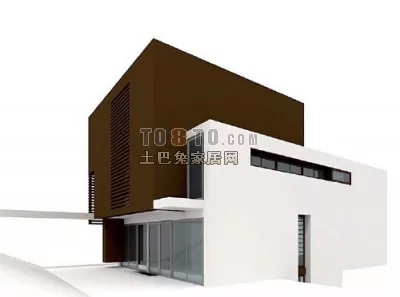 Simple Market Building 3d model
