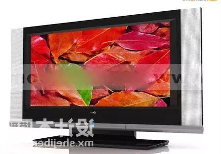 Lcd Flat Screen 3d model