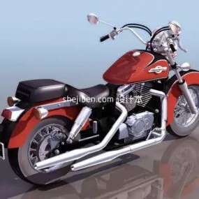 Classic Motorcycle 3d model