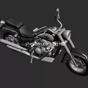 Motorcycle Kawasaki Classic 3d model