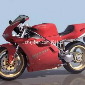 Racing Motorcycle Ducati 3d model
