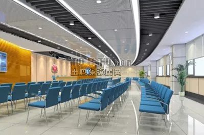 Large Space Of Hall Interior 3d model Large Space Of Hall Interior 3d model