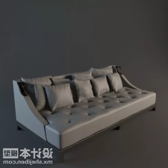 Multi Seaters Antique Sofa Grey Color 3d model Multi Seaters Antique Sofa Grey Color 3d model